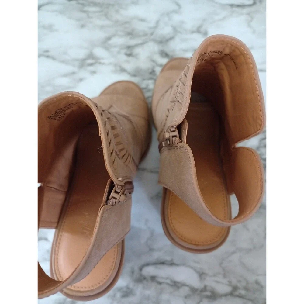 Universal Thread Open Toe Open Heel Ankle Boots Size 7